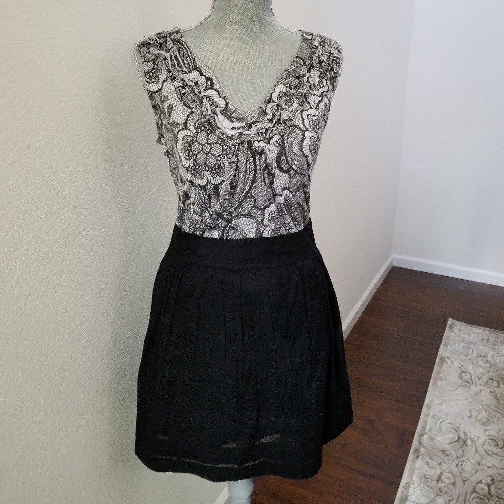 LOFT Black Lightweight Cotton Skirt